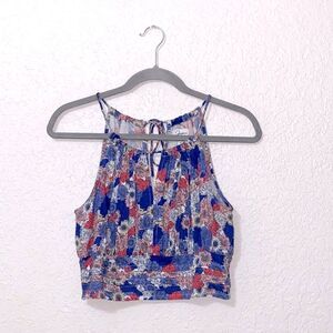 Japna floral print halter top